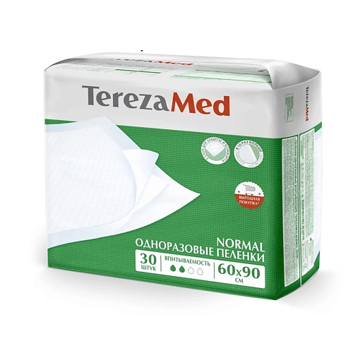 TEREZAMED Пеленки одноразовые медицинские Normal 60x90 см 30.0