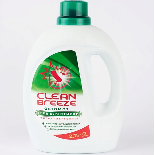 

CLEAN BREEZE Гель для стирки, автомат 2700.0, Гель для стирки, автомат