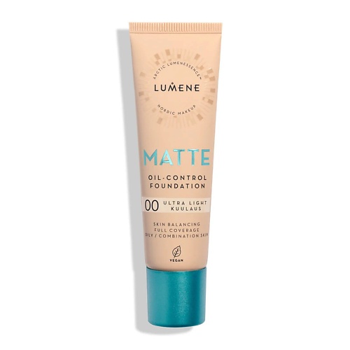 

LUMENE Матирующий тональный крем Matte Oil-Control Foundation SPF20, Матирующий тональный крем Matte Oil-Control Foundation SPF20