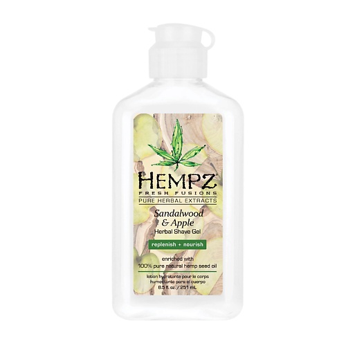 

HEMPZ Гель для бритья Сандал и Яблоко / Sandalwood & Apple Herbal Shave Gel 177.0, Гель для бритья Сандал и Яблоко / Sandalwood & Apple Herbal Shave Gel