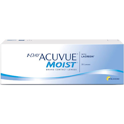 

ACUVUE Однодневные контактные линзы 1-DAY ACUVUE MOIST with LACREON, Однодневные контактные линзы 1-DAY ACUVUE MOIST with LACREON