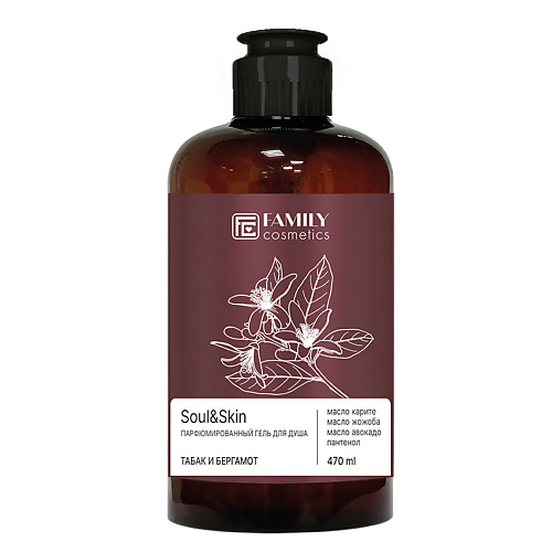 FAMILY COSMETICS Парфюмированный гель для душа Табак и Бергамот серии SoulSkin 4700 482₽