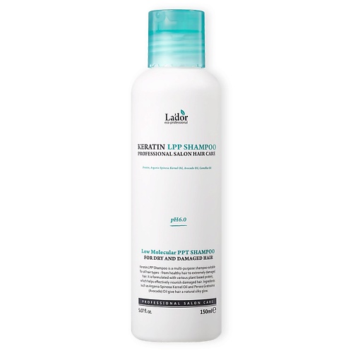 LADOR Шампунь для волос бессульфатный кератиновый Keratin LPP Shampoo 1500 500₽