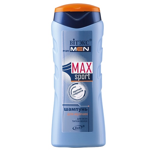 

ВИТЭКС Шампунь для всех типов волос FOR MEN MAX Sport 250.0, Шампунь для всех типов волос FOR MEN MAX Sport