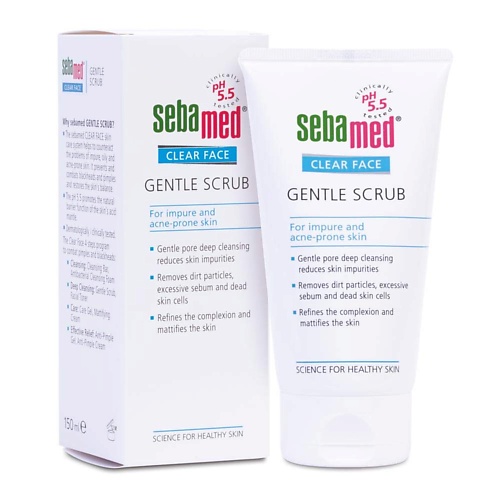 

SEBAMED Нежный скраб Clear Face для проблемной кожи 150.0, Нежный скраб Clear Face для проблемной кожи