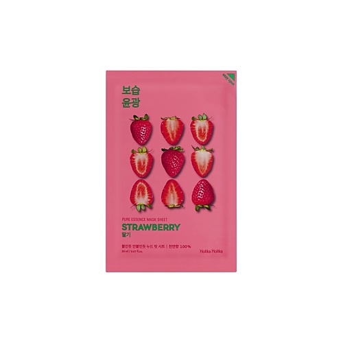 HOLIKA HOLIKA Маска для лица тканевая освежающая Pure Essence Mask Sheet Strawberry 112₽