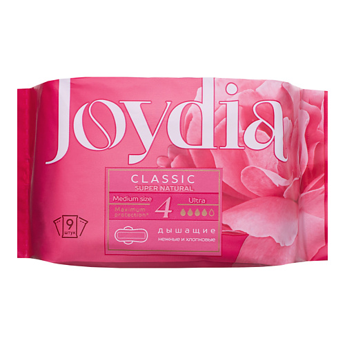 

JOYDIA Прокладки гигиенические Classic super natural Ultra 9.0, Прокладки гигиенические Classic super natural Ultra