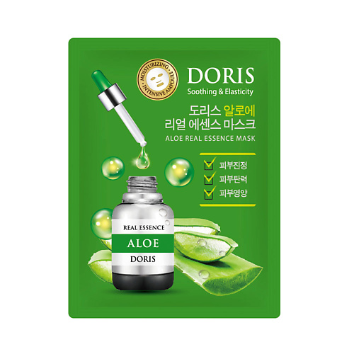 JIGOTT DORIS Тканевая маска для лица Aloe Real Essence Mask