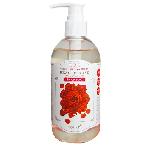 

KONAD ILOJE BEAUTE ROSE NOUVEAUX HAIR SHAMPOO Укрепляющий шампунь для волос с ароматом розы 300.0, ILOJE BEAUTE ROSE NOUVEAUX HAIR SHAMPOO Укрепляющий шампунь для волос с ароматом розы