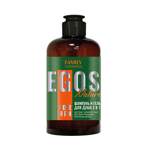 FAMILY COSMETICS Шампунь и гель для душа 2 в 1 Nature серии EGOS for men 4700 474₽