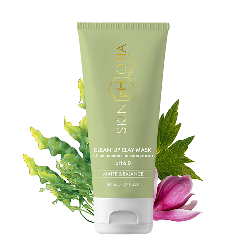 

SKINPHORIA Очищающая глиняная маска Сlean-up clay mask 50.0, Очищающая глиняная маска Сlean-up clay mask