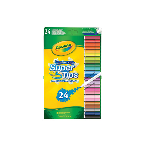 

CRAYOLA Смываемые фломастеры Supertips Washable 24.0, Смываемые фломастеры Supertips Washable