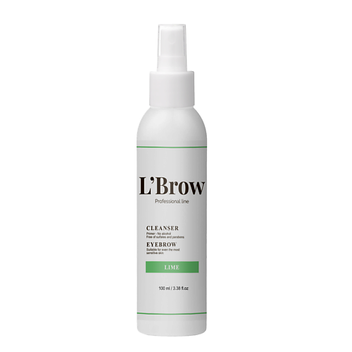 

L`BROW Обезжириватель Cleanser для бровей (Лайм) 100, Обезжириватель Cleanser для бровей (Лайм)