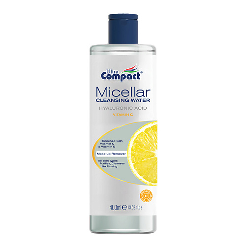 ULTRA COMPACT Вода мицеллярная для снятия макияжа с витамином С Micellar Cleansing Water Vitamin C, фото 1