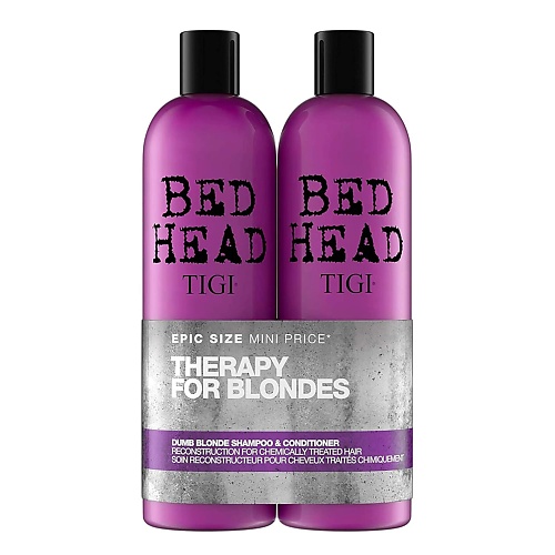 

TIGI Шампунь и кондиционер Bed Head Dumb Blonde, Шампунь и кондиционер Bed Head Dumb Blonde