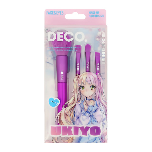 

DECO. Набор кистей для макияжа лица UKIYO, Набор кистей для макияжа лица UKIYO