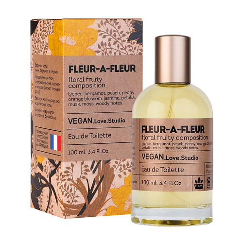 VEGAN.LOVE.STUDIO Туалетная вода женская Fleur-a-Fleur пион жасмин дерево 100.0