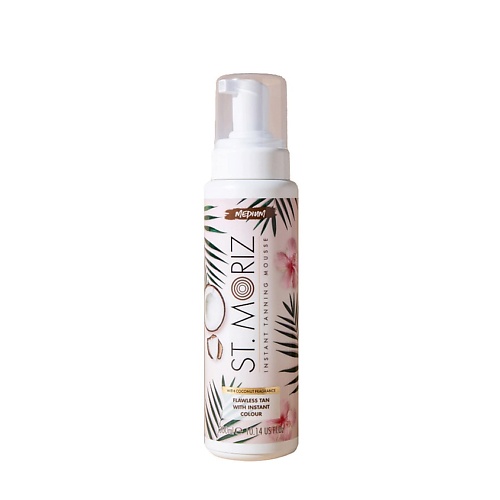 фото St. moriz автобронзант-мусс тонирующий с маслом кокоса (светлый оттенок) instant tanning mousse medium