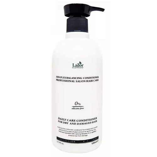 фото Lador увлажняющий кондиционер для волос бессиликоновый newplex balancing conditioner 530ml 530.0