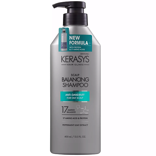 KERASYS Clinic Шампунь для волос, кожи головы от перхоти Scalp Balancing Shampoo 400.0