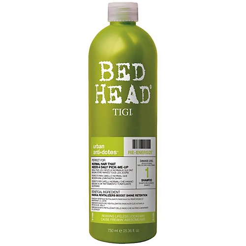 TIGI Шампунь для нормальных волос Bed Head Urban Antidotes Re-Energize уровень 1 7500 3402₽