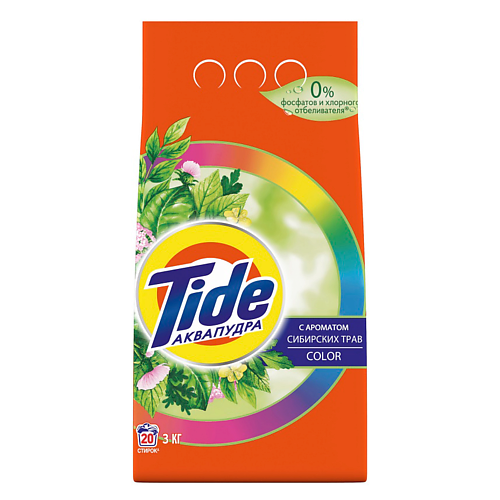 TIDE Стиральный порошок автомат для цветного белья Сибирские травы