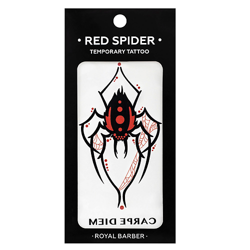 

ROYAL BARBER Переводная татуировка Tattoo RED SPIDER, Переводная татуировка Tattoo RED SPIDER