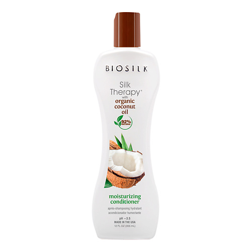 

BIOSILK Кондиционер Organic Coconut Oil Moisturizing Conditioner, Кондиционер Organic Coconut Oil Moisturizing Conditioner