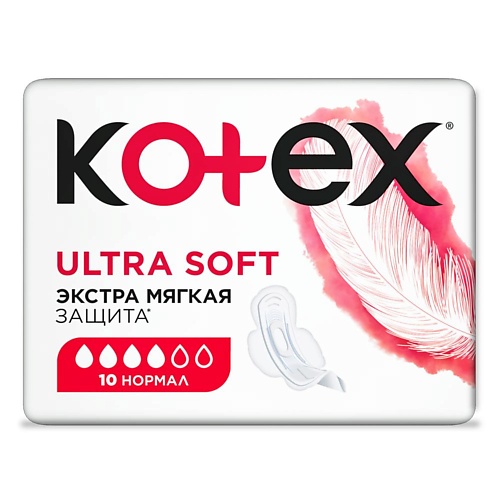 

KOTEX Прокладки гигиенические Ультра Софт Нормал 10.0, Прокладки гигиенические Ультра Софт Нормал