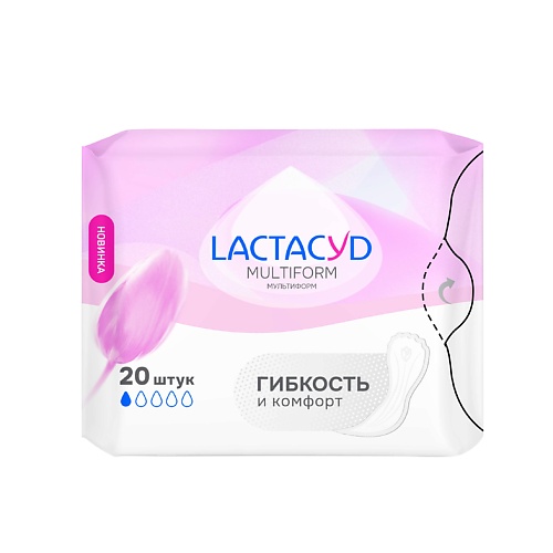 

LACTACYD Прокладки ежедневные Multiform 20.0, Прокладки ежедневные Multiform