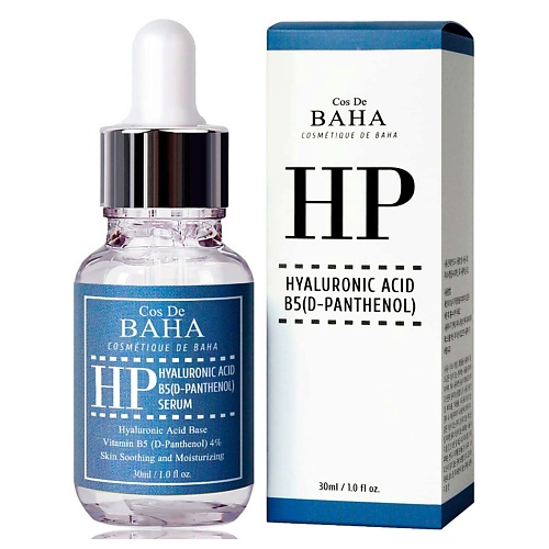 

COS DE BAHA Успокаивающая сыворотка для лица с пантенолом,гиалуроном Hyaluronic AcidB5 (D-Panthenol) 30.0, Успокаивающая сыворотка для лица с пантенолом,гиалуроном Hyaluronic AcidB5 (D-Panthenol)