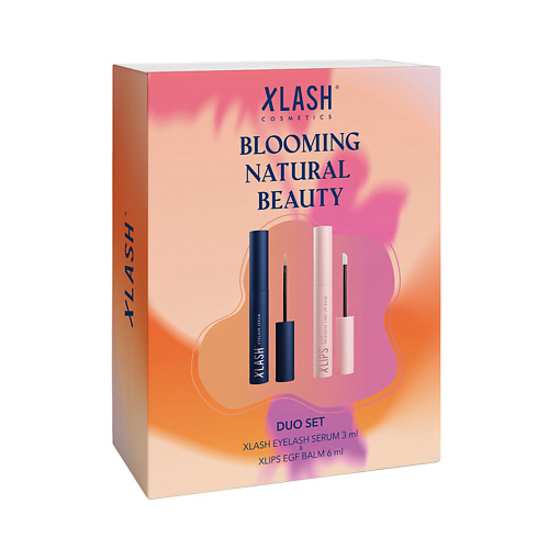 XLASH COSMETICS Набор-дуэт BLOOMING NATURAL BEAUTY DUO SET Сыворотка для роста ресниц и бальзам EGF 2999₽