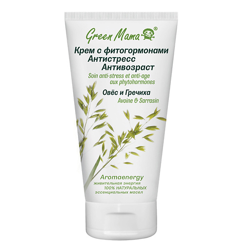 

GREEN MAMA Крем с фитогормонами Антистресс Антивозраст Овес и гречиха Aromaenergy, Крем с фитогормонами Антистресс Антивозраст Овес и гречиха Aromaenergy