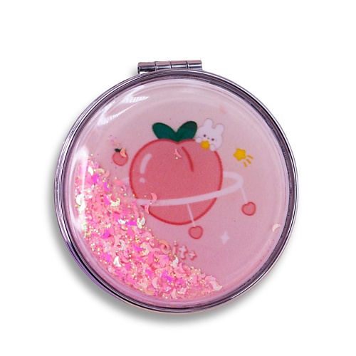 ILIKEGIFT Зеркало складное Fuit peach pink с увеличением