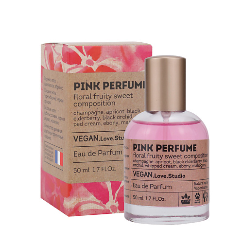 VEGAN.LOVE.STUDIO Парфюмерная вода женская Pink Perfume абрикос шампанское взбитые сливки 50.0