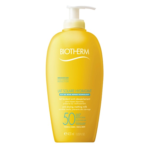 BIOTHERM Водостойкое солнцезащитное молочко для лица и тела Waterlover Sun Milk SPF50 400.0