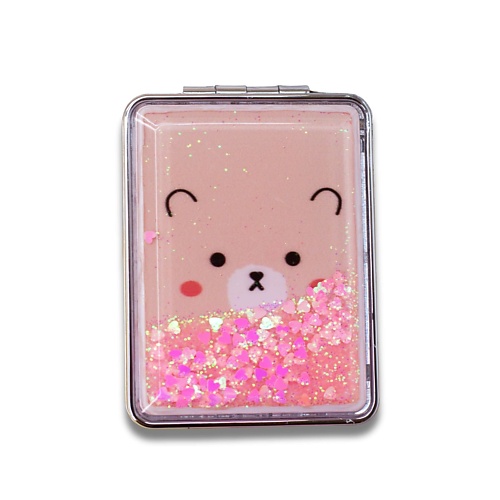 ILIKEGIFT Зеркало складное Animal bear pink с увеличением