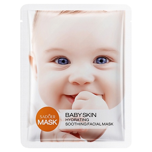 

SADOER Маска для лица Baby Skin успокаивающая тканевая, Маска для лица Baby Skin успокаивающая тканевая