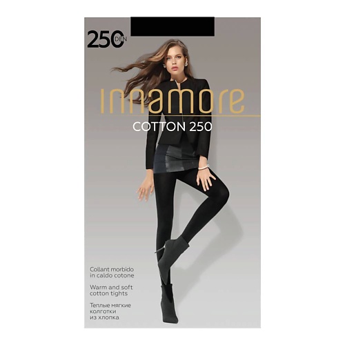 

INNAMORE Женские колготки Cotton 250 den Nero, Женские колготки Cotton 250 den Nero