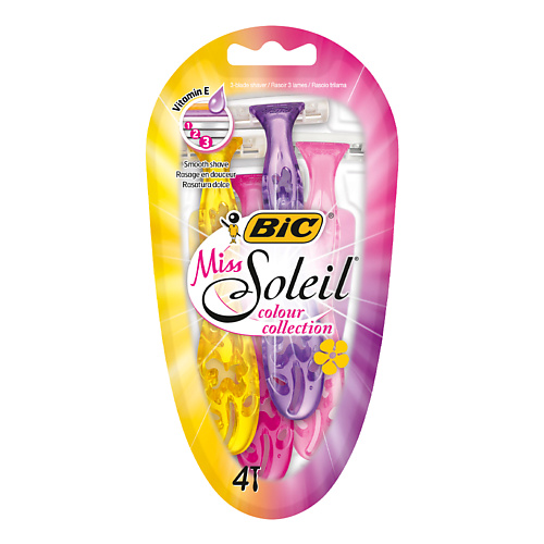 BIC Одноразовые бритвы женские 3 лезвия Miss Soleil 27.0