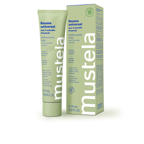 

MUSTELA Натуральный смягчающий бальзам для очень сухой кожи Multi-Purpose Balm 75.0, Натуральный смягчающий бальзам для очень сухой кожи Multi-Purpose Balm