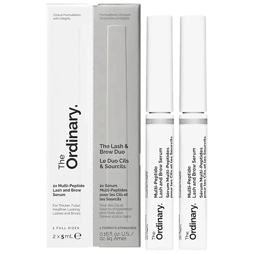 

THE ORDINARY Сыворотка для бровей и ресниц Multi-Peptide Lash and Brow Serum Duo 1.0, Сыворотка для бровей и ресниц Multi-Peptide Lash and Brow Serum Duo