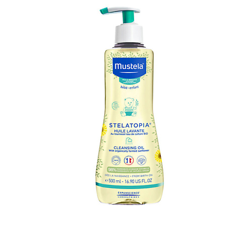 MUSTELA Масло для купания для младенцев с атопической кожей Stelatopia 500.0