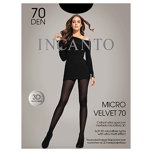 

INCANTO Колготки женские MicroVelvet 70 den Nero, Колготки женские MicroVelvet 70 den Nero