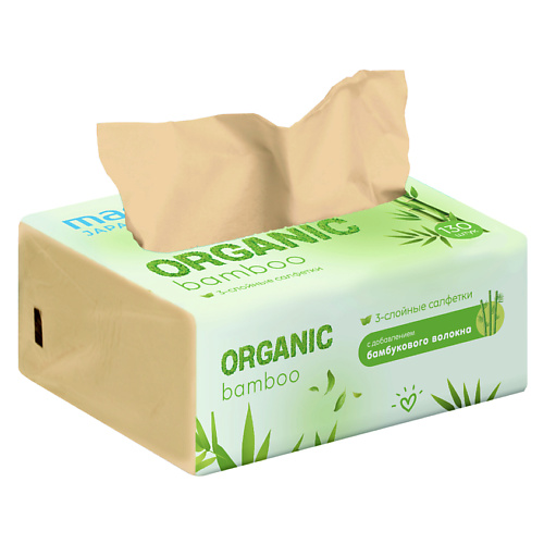 

MARABU Салфетки бумажные в мягкой упаковке ORGANIC, 3 сл,130шт, Салфетки бумажные в мягкой упаковке ORGANIC, 3 сл,130шт