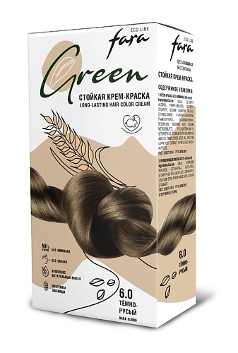 FARA Стойкая крем-краска без аммиака Eco Line Green