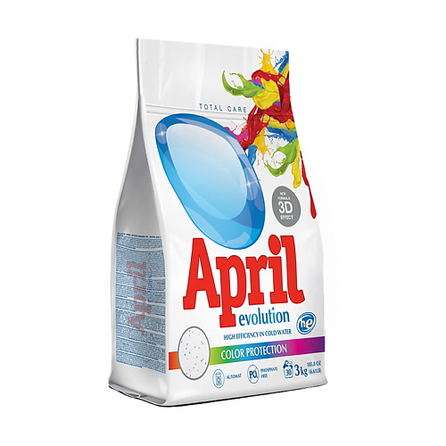 

APRIL EVOLUTION Color protection Стиральный порошок 3000.0, Color protection Стиральный порошок