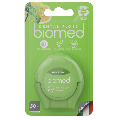 

BIOMED Зубная нить Мята и Юдзу Mint and Yuzu Dental Floss, Зубная нить Мята и Юдзу Mint and Yuzu Dental Floss