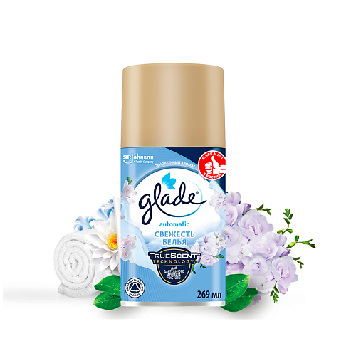 

GLADE Освежитель воздуха сменный баллон Свежесть белья 269.0, Освежитель воздуха сменный баллон Свежесть белья