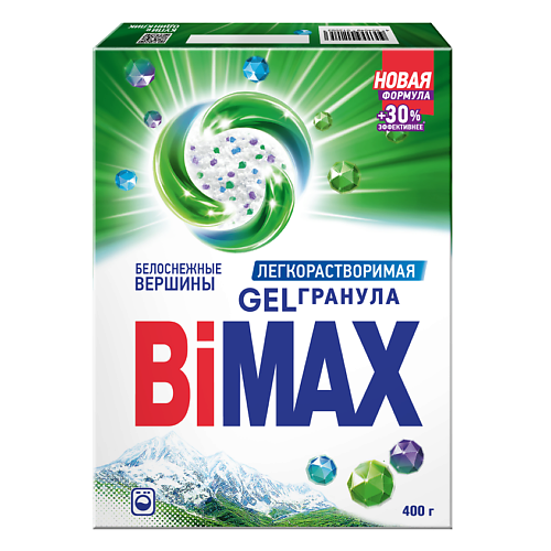 фото Bimax стиральный порошок белоснежные вершины automat 400.0